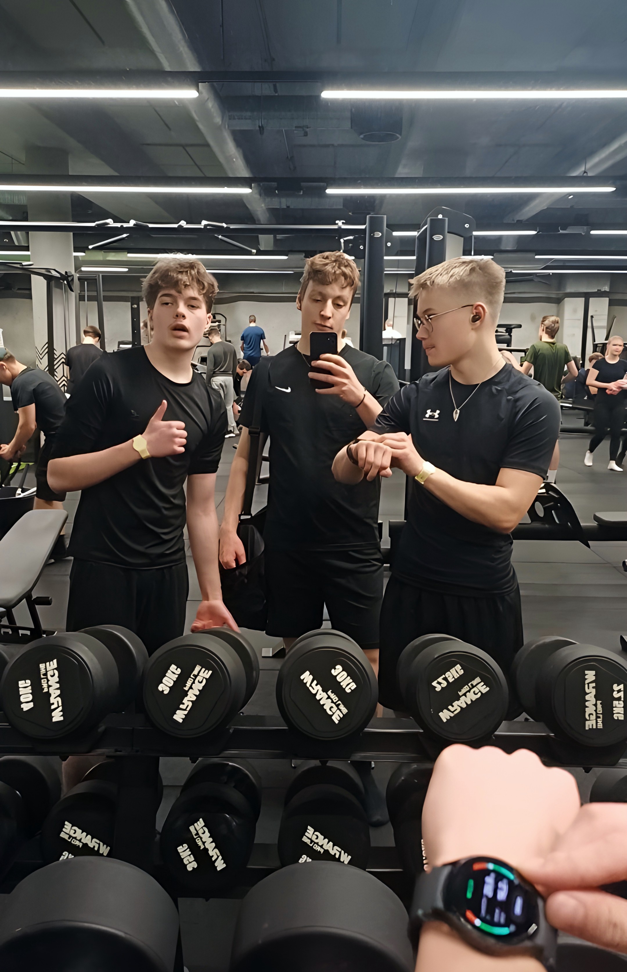 Me and The boys On the gym